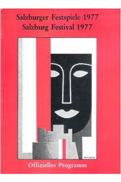 Ofizzielles Programm Der Salzburger Festspiele 1977 - Renate Buchmann - Rudolf Bayr