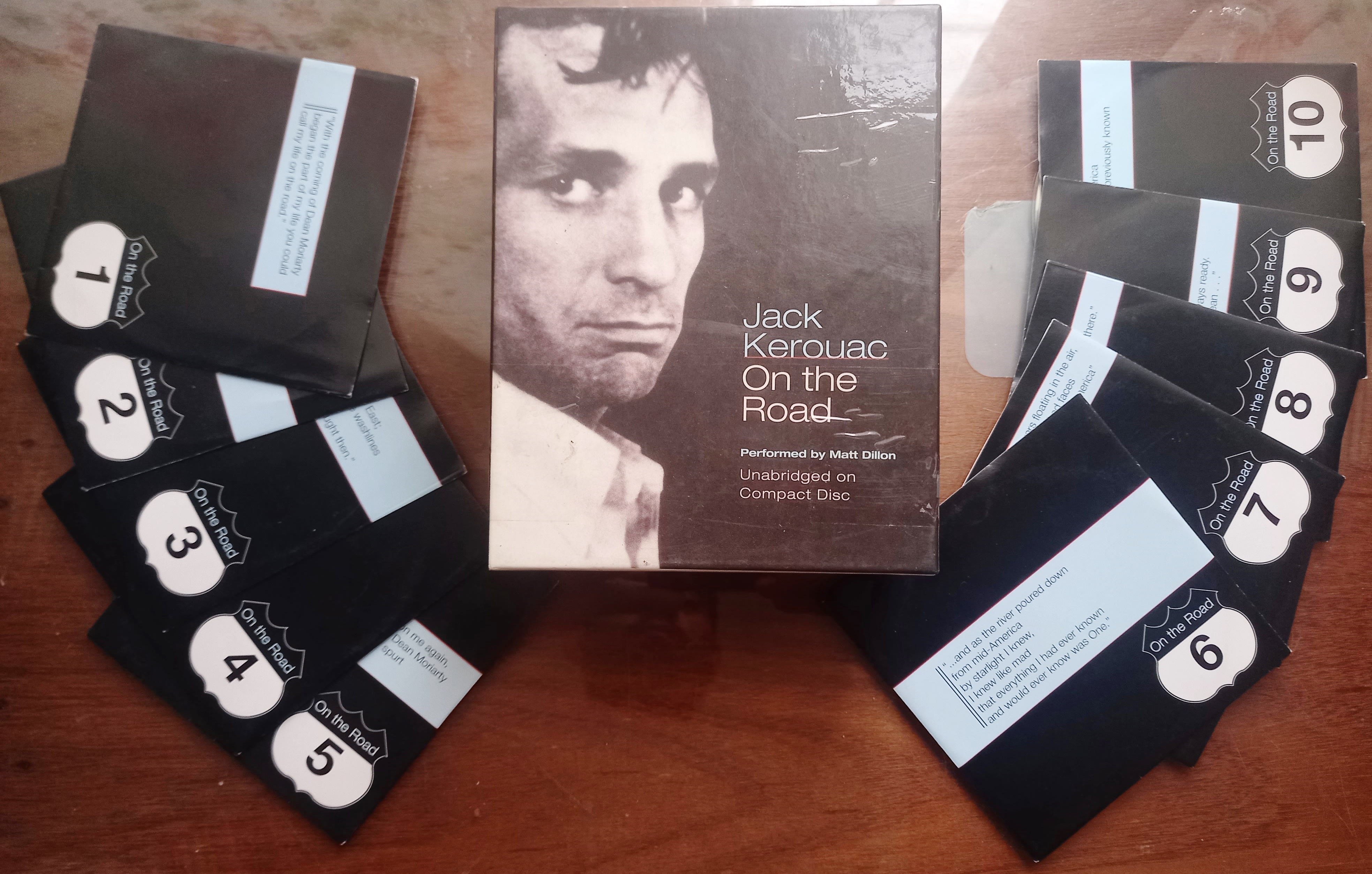 BOX - CD - On The Road (10 CDs) - Jack Kerouac + Matt Dillon