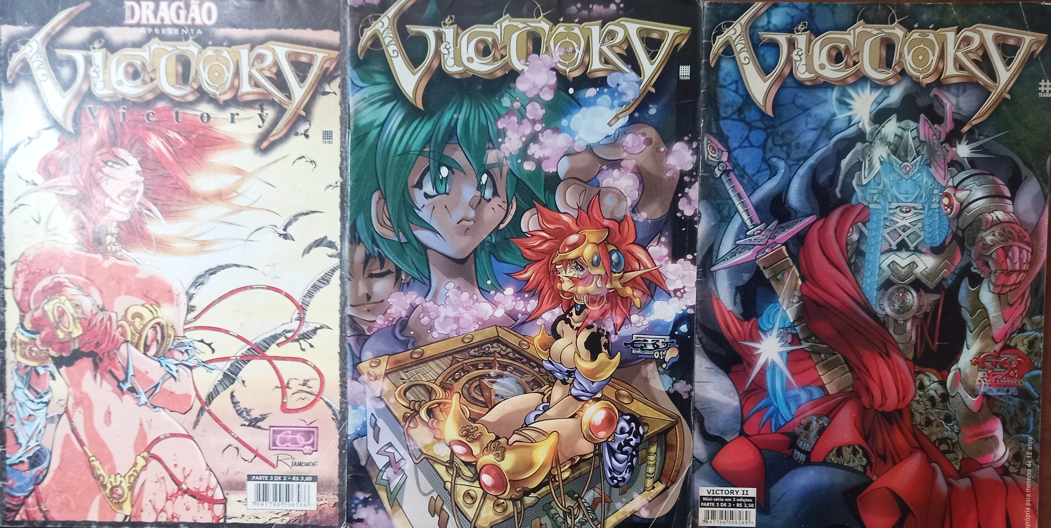 Victory - Minisérie em 3 Capítulos (Completa - Volumes 1, 2 e 3) - Marcelo Cassaro + Vários Autores
