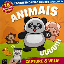 (Capture e Veja ) - FANTÁSTICO LIVRO ANIMADO COM SONS DE ANIMAIS - NC