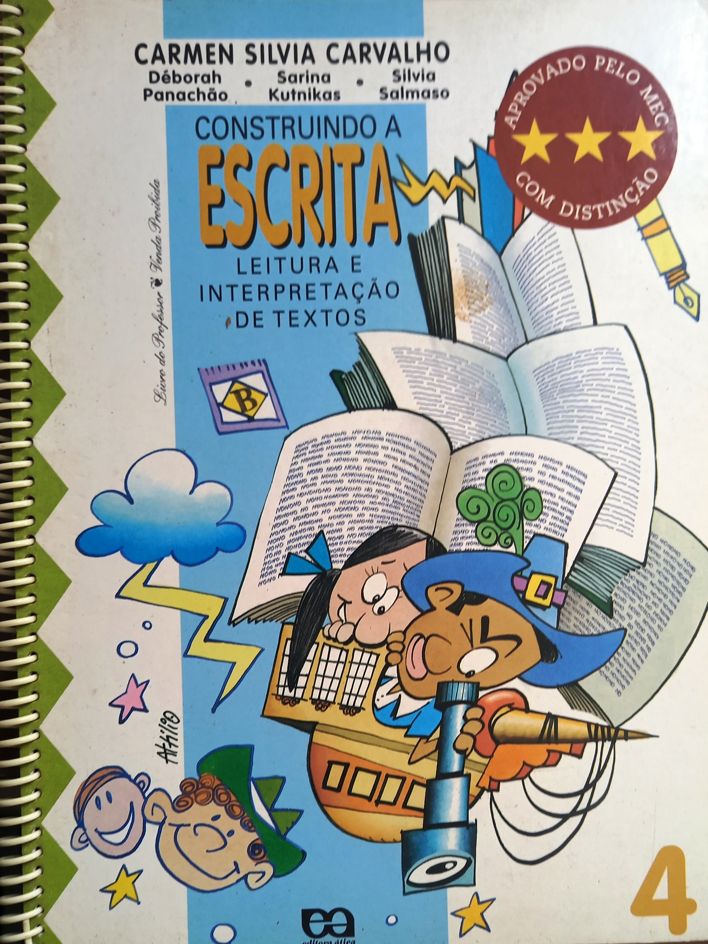 (do Professor) - Construindo a Escrita: Leitura e Interpretação de Textos 4 - Carmen Silvia Carvalho