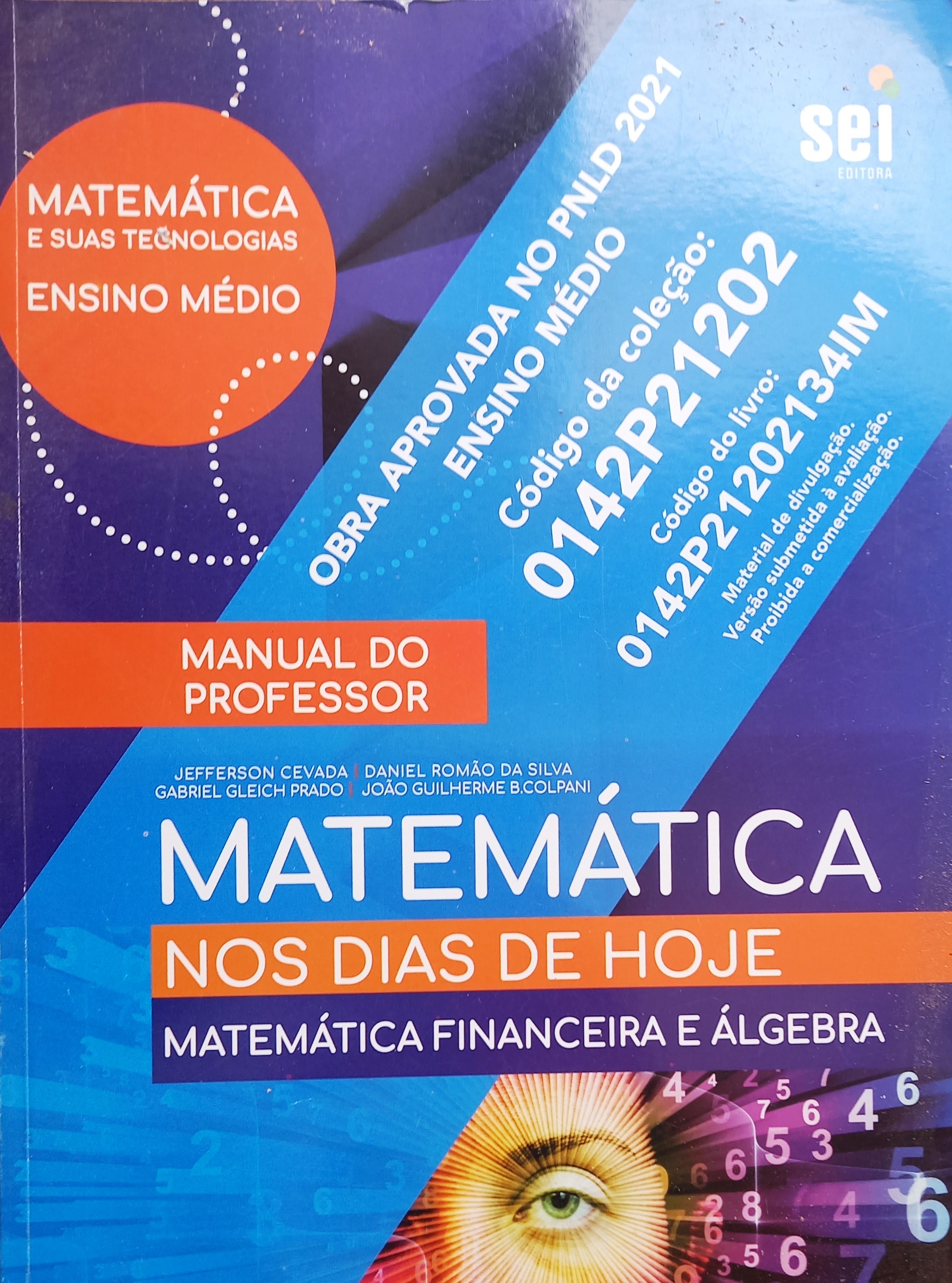 Matemática nos Dias de Hoje Matemática e álgebra: Manual do Professor - Jefferson Cevada