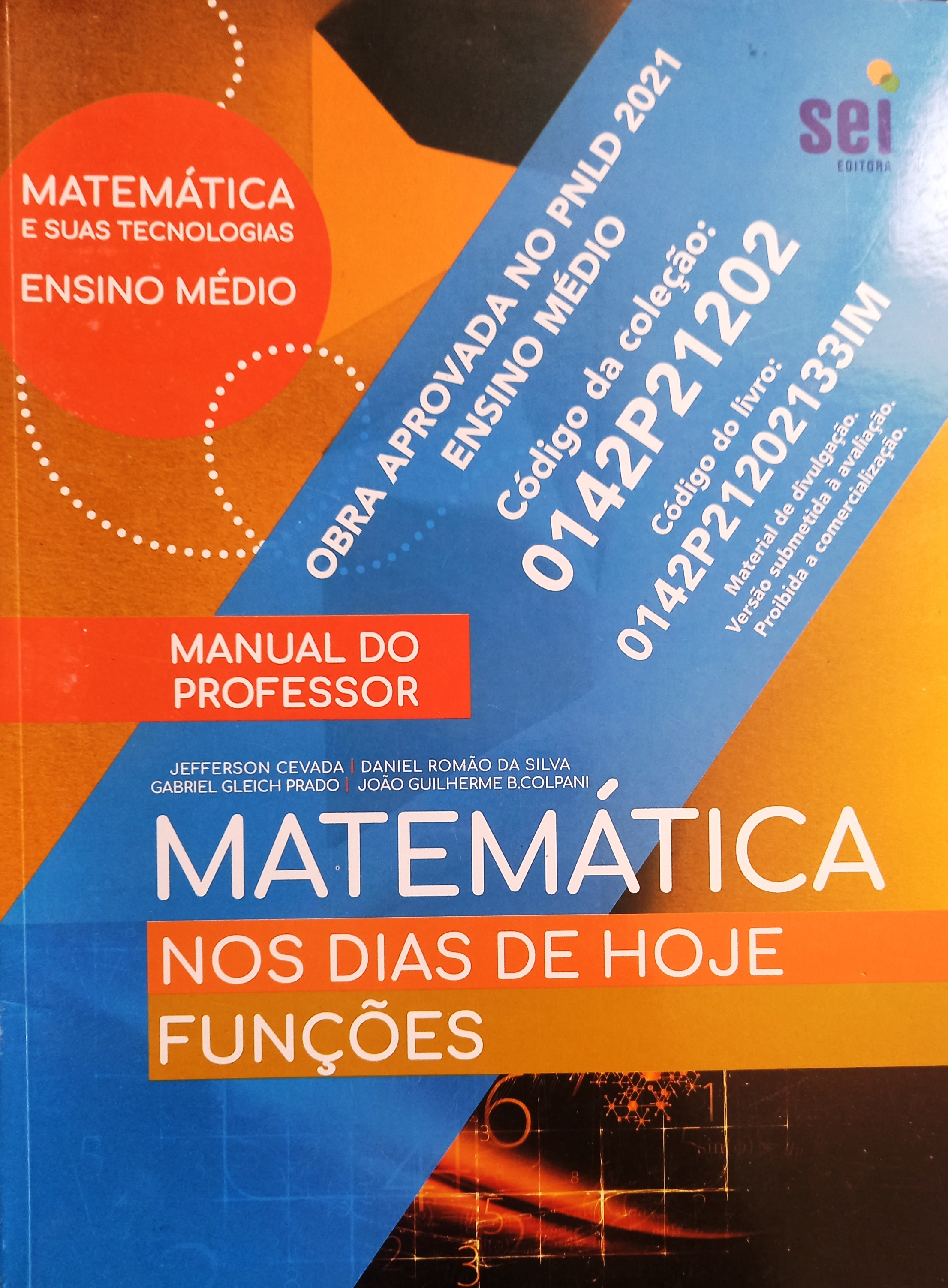 Matemática nos Dias de Hoje Funções: Manual do Professor - Jefferson Cevada