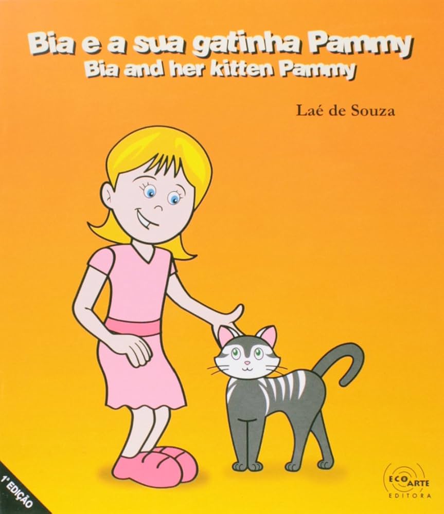 Bia e a sua gatinha Pammy  - Laé de Souza