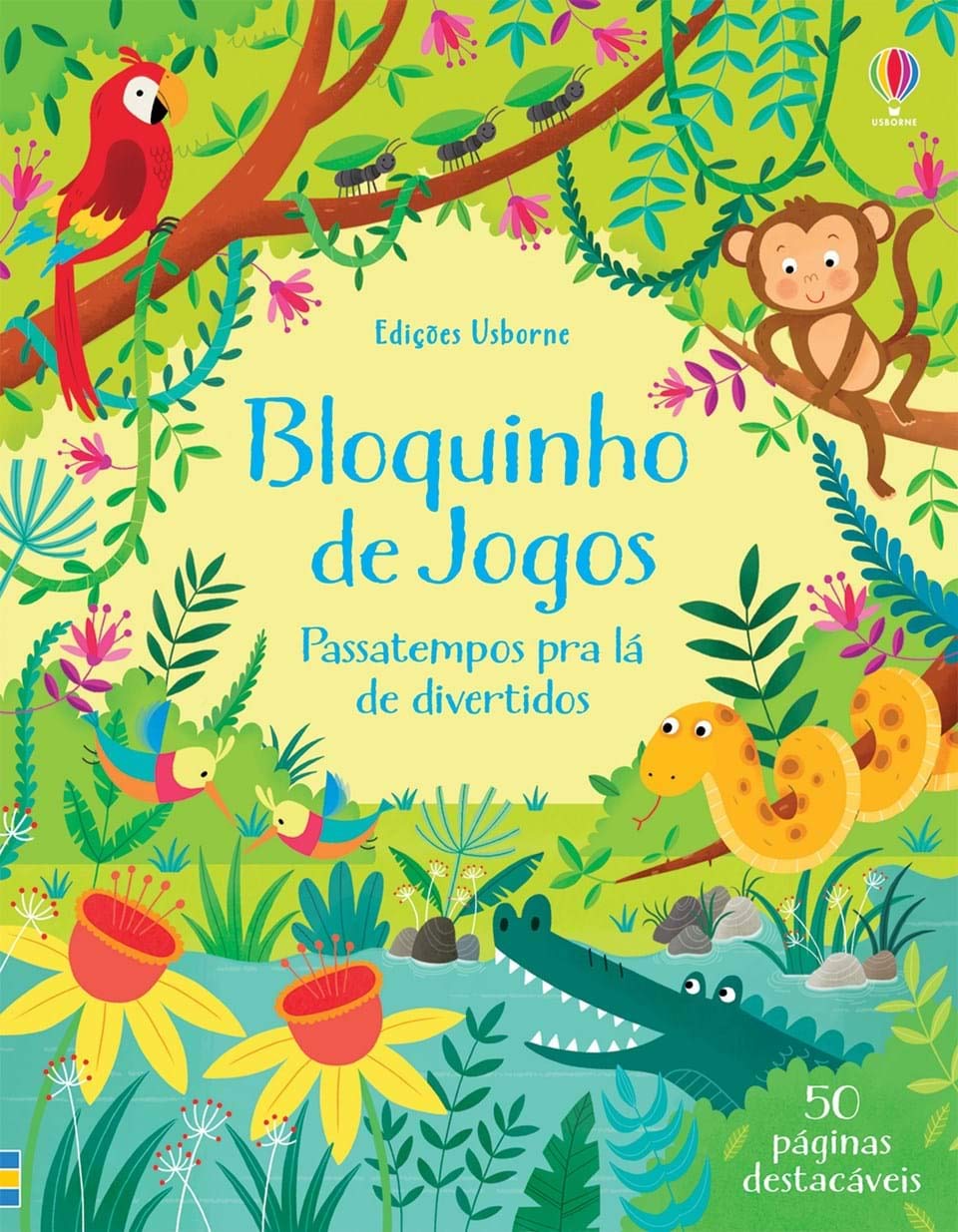 Bloquinho de jogos : Passatempos pra lá de divertidos - Edições Usborne