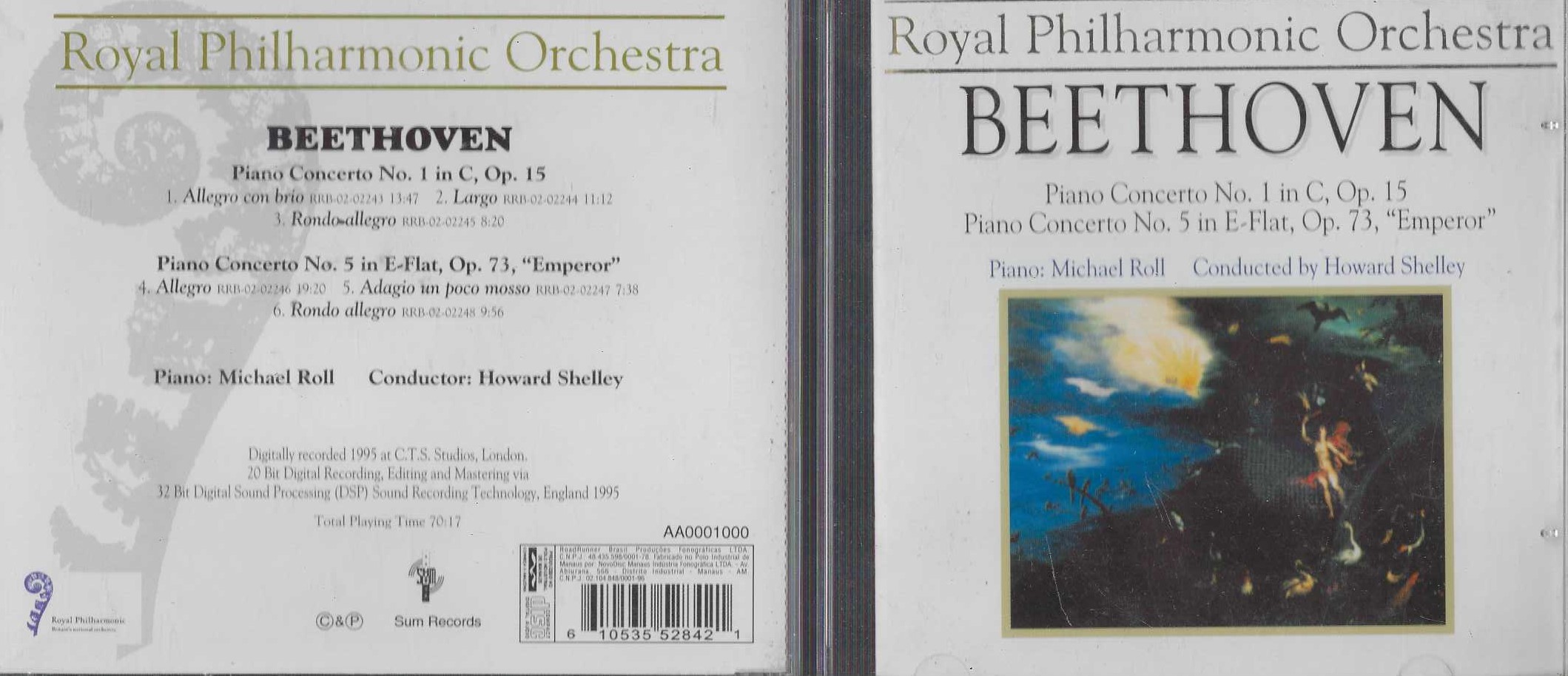 Cd - Beethoven - Piano Concerto - Royal Philharmonic Orchestra