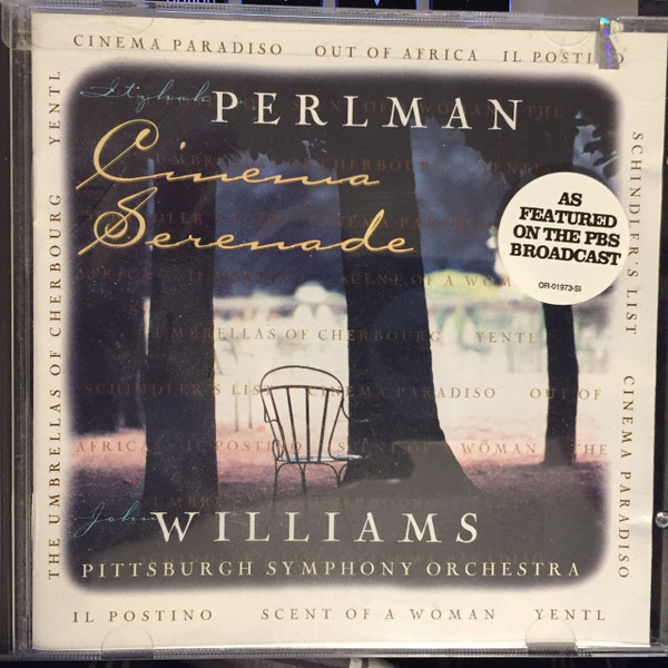 Cd - Cinema Serenade - Itzhak Perlman, John Williams, Pittsburgh Symphon