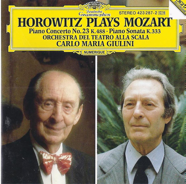 Cd - Piano Concerto No. 23 K. 488  Piano Sonata K. 333 Vladimir Horow - Wolfgang Amadeus Mozart+Giulini+Horowitz