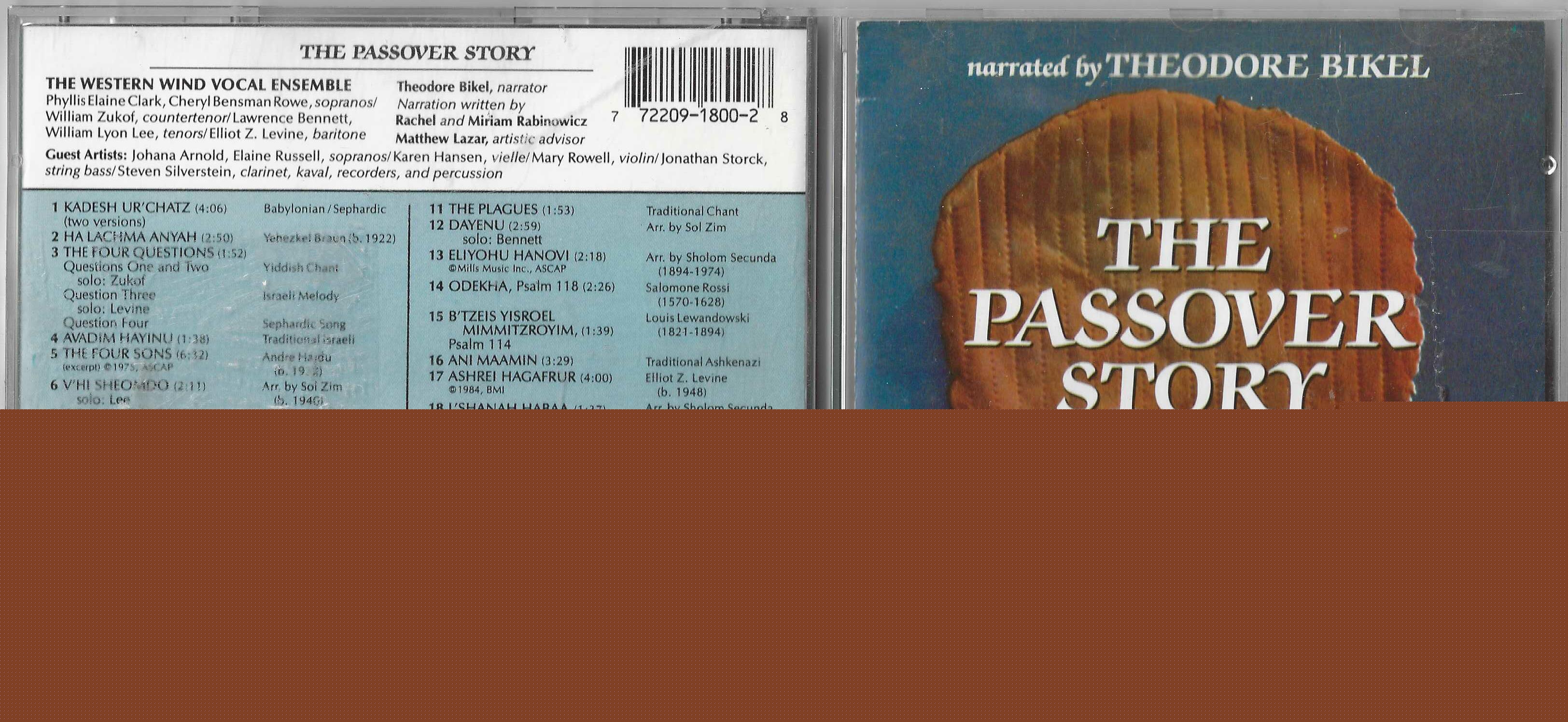Cd - The Passover Story - Theodore Bickel / The Western Wind