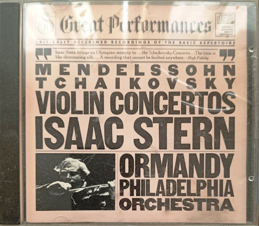 CD - Violin Concertos - Great Performances - Mendelssohn+Tchaikovsky+Isaac Stern+Ormandy Philadelphia Orchestra