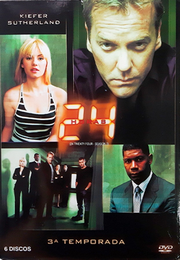 Dvd - 24 Horas - 3a Temporada - 03 Dvds - Jon Cassar