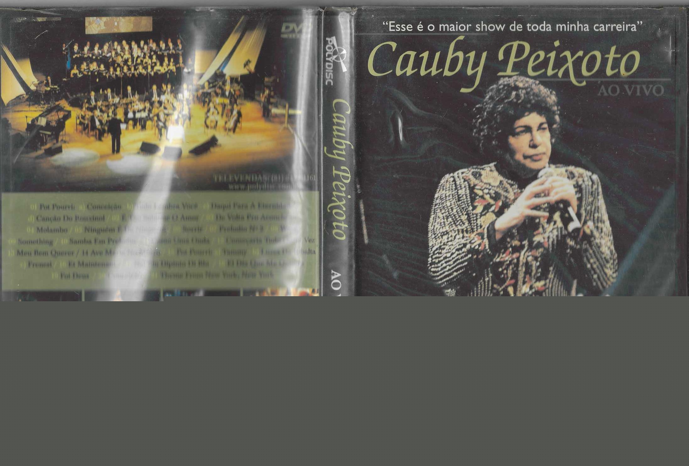 Dvd - Cauby Peixoto ao Vivo - Cauby Peixoto