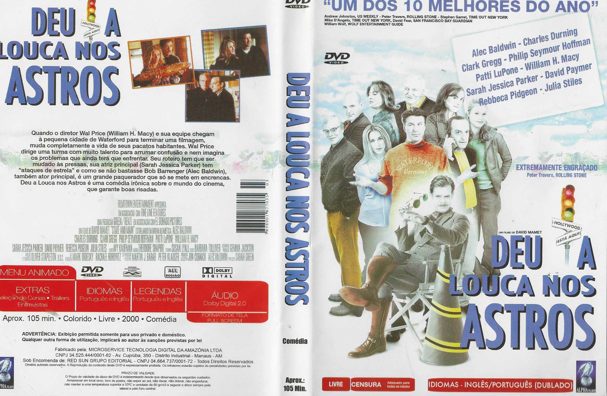 Dvd - Deu a Louca nos Astros - David Mamet