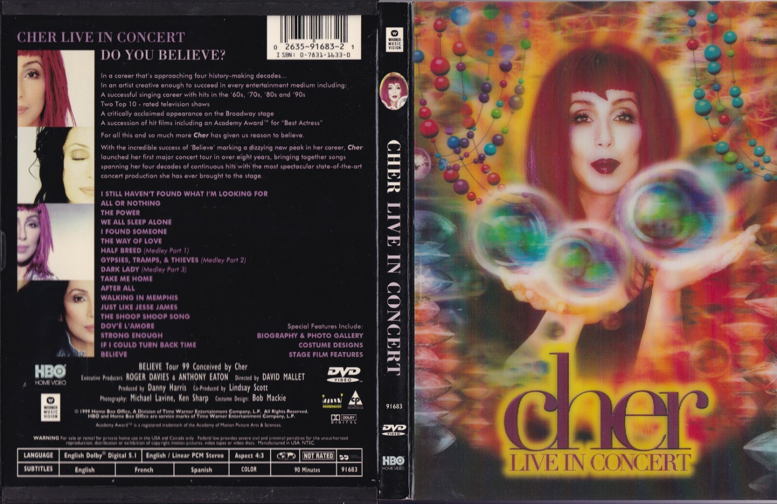 Dvd - Live In Concert - Cher