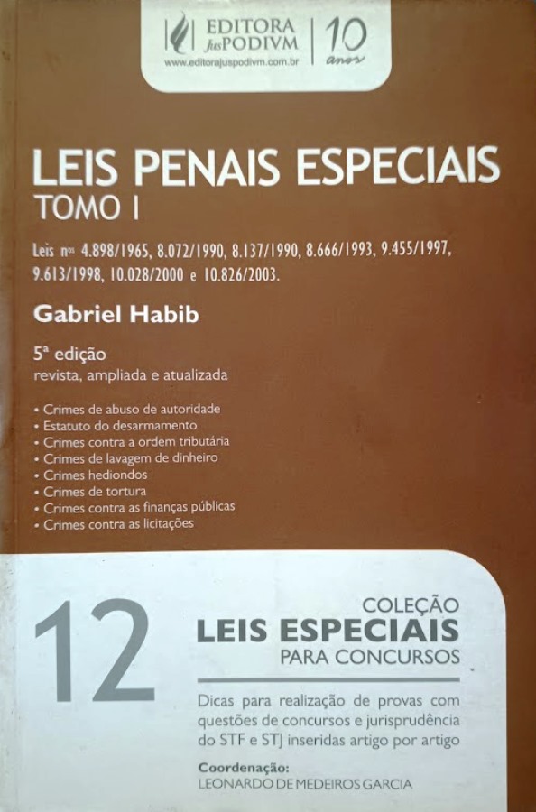 Leis Especiais, V. 12 - Leis Penais Especiais i - Gabriel Habib
